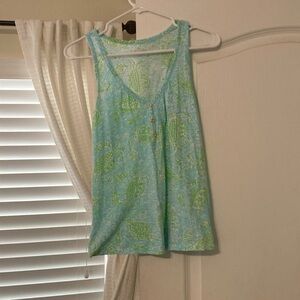 Lilly Pulitzer Sleeveless Blue and Green Top